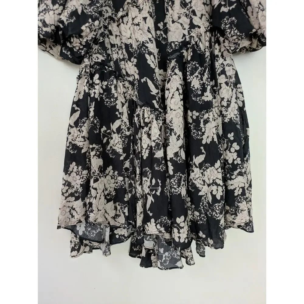 Petal & Pup "Zinta" Floral 100% cotton Print Trapeze dress. - Picture 4 of 7